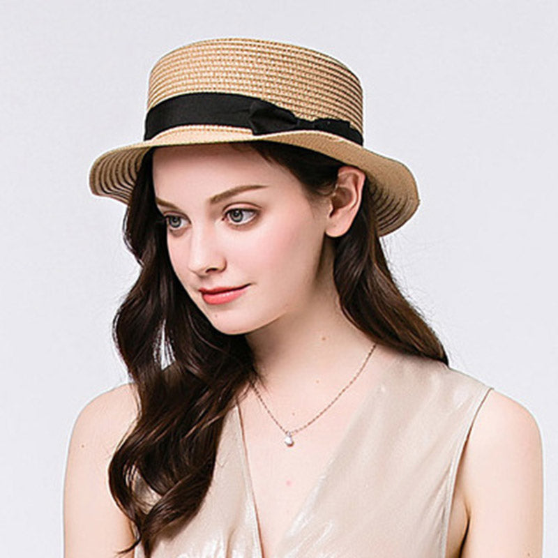 Toquilla Straw Flat Sun Hat - PAYMUK