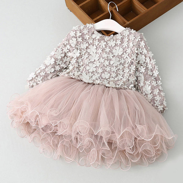 Lace Flower Princess Dress - PAYMUK