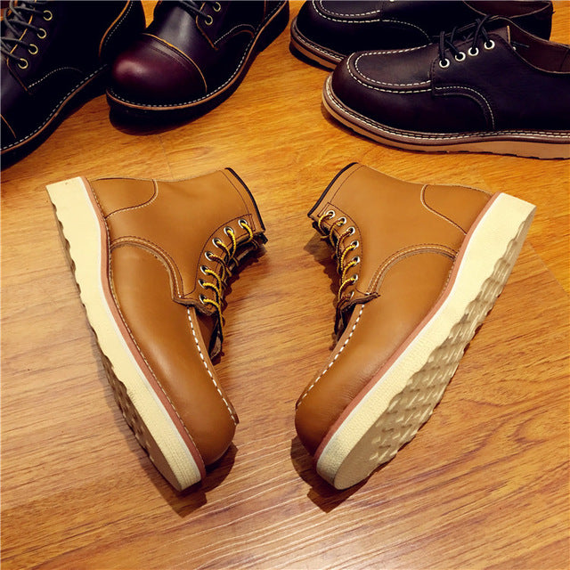 Boots Lace-Up Genuine Leathe D488 - PAYMUK