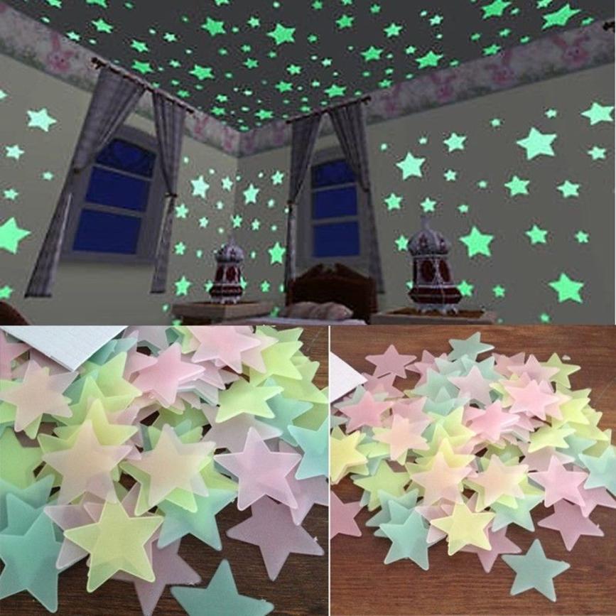 Glow Wall Stickers Stars - PAYMUK