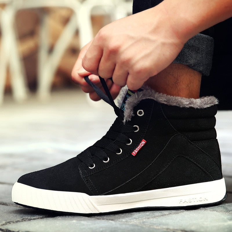 Man Shoes Plus Fur - PAYMUK