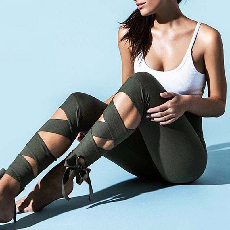 Sport Leggings Bandage Cross - PAYMUK