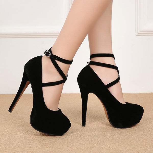 Sexy Gladiator Ankle Strap High Heels - PAYMUK